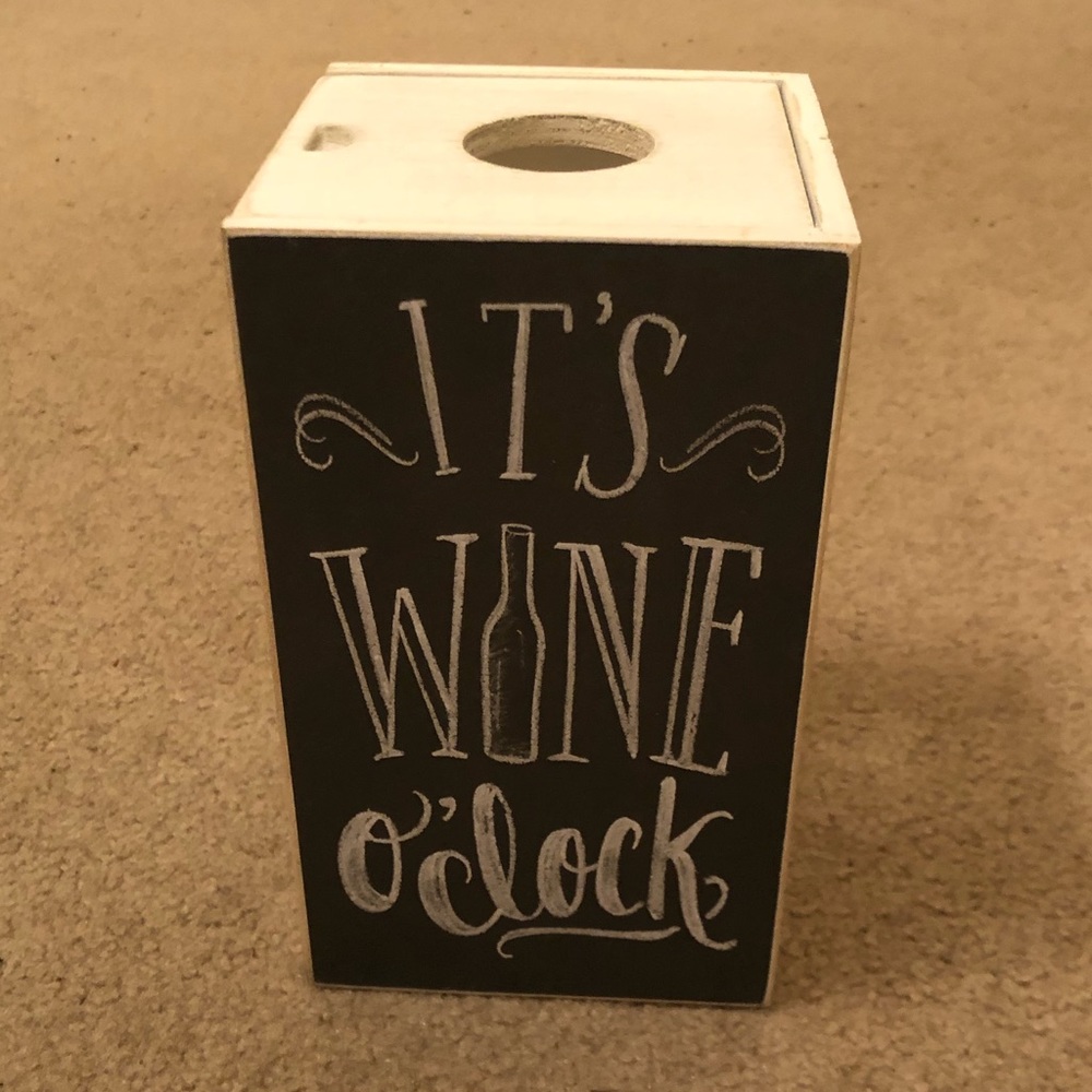 “It’s Wine O’Clock” Wine Cork Holder/Shadow Box 🍷